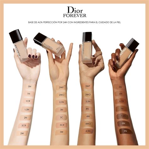 tonos de base dior forever|sephora dior forever matte.